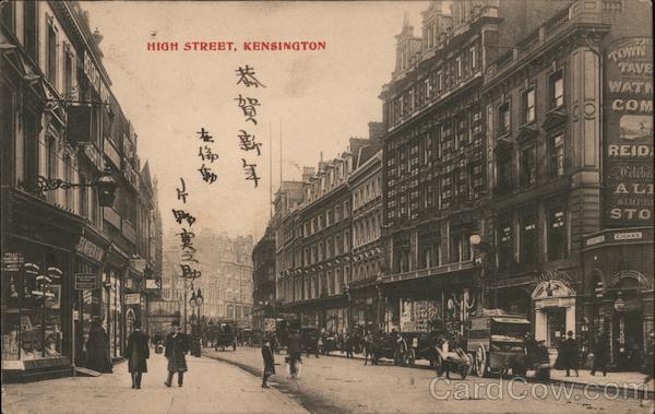 High Street, Kensington - Mailed to Japan London England