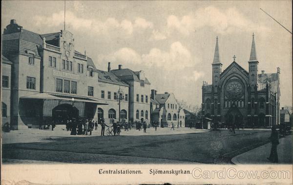 Central Station and Seamen's Church Sweden
