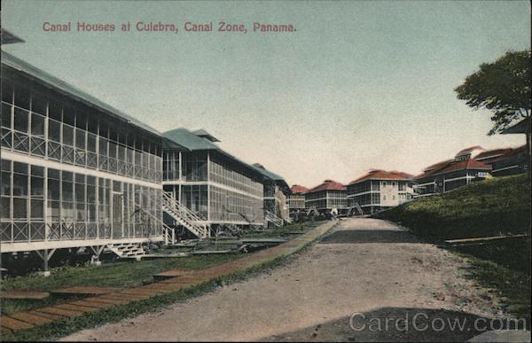 Canal Houses at Culebra Canal Zone Panama