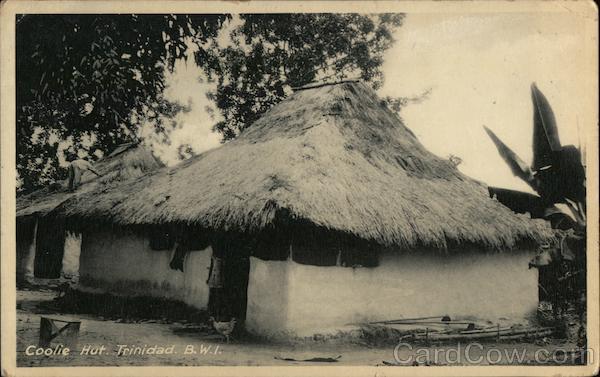 Coolie Hut Trinidad British West Indies Caribbean Islands
