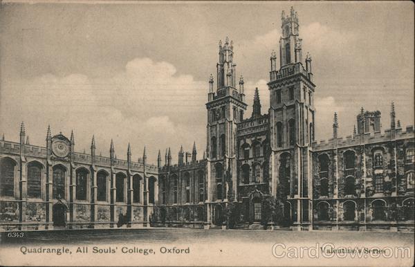 Quadrangle, All Souls College Oxford England Oxfordshire