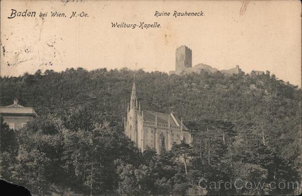 Baden bei Wien, n.-Oe , Weilburg-Xapelle, Ruine Rauheneck Austria