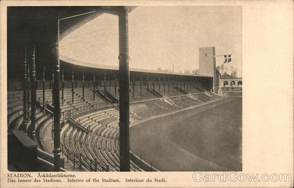 Interior of the 1912 Olympic Stadium Stockholm Sweden