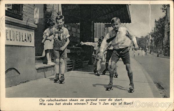Dutch Boys on Roller Skates The Netherlands