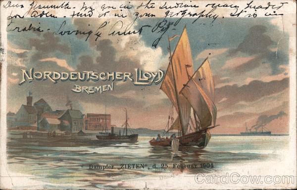 Steamer Times North German Lloyd Co. Bremen Germany