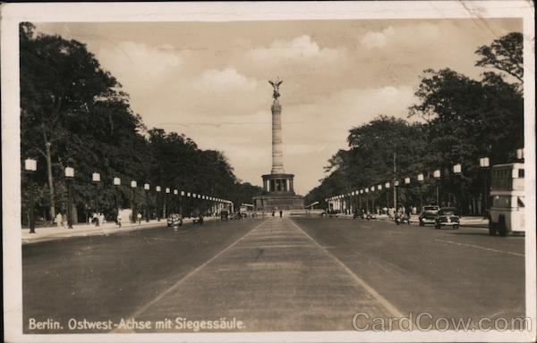 Berlin. Ostwest-Achse mit Siegessäule. Germany