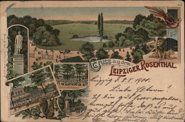 Greetings from Leipzig Rosenthal Park Germany