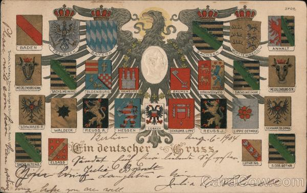 A German Greeting -- Coats of Arms of the German States Germany