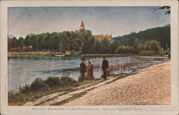 Dog Throat Restaurant Viewed from the Waterside Germany