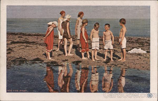 Group of children at the beach Germany