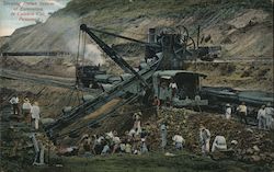 Showing French system of excavation in Culebra Cut, Panama Postcard