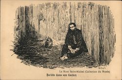 Armand Barbès in his Prison Cell Postcard