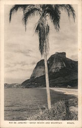 Gavea Beach and Mountain Postcard