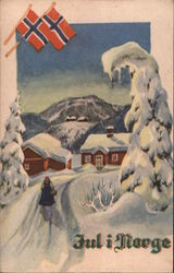 Christmas in Norway Postcard