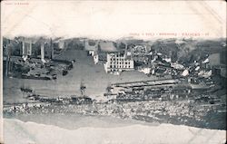 Genova - Panorama - Citia e Porto Postcard