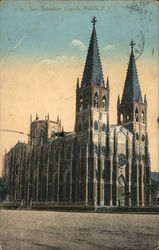 San Sebastian Church Manila, Philippines Southeast Asia Postcard Postcard Postcard