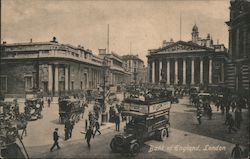 Bank of England Mailed to Japan Postcard