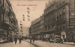 High Street, Kensington - Mailed to Japan Postcard