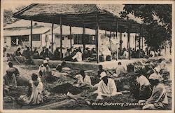 Workers at Clove Industry Zanzibar, Tanzania Africa Postcard Postcard Postcard