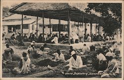 Workers at Clove Industry Postcard