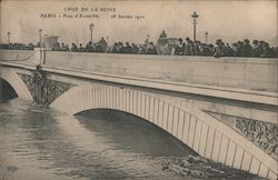 Pont d'Austerlitz - Crue de la Seine, 1910 Postcard