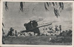 Berlin - Air Raid"Bunker" after partial destruction by the Allies Postcard