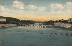 Front View of Gatun Spillway Postcard