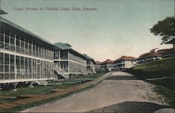 Canal Houses at Culebra Postcard