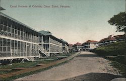 Canal Houses at Culebra Canal Zone, Panama Postcard Postcard Postcard