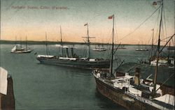 Harbour Scene Colon, Panama Postcard Postcard Postcard