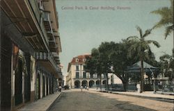 Central Park & Canal Building, Panama Postcard