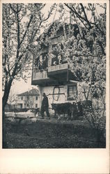 Typical Village House Near City Postcard