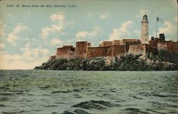5502 El Morro from the Sea, Havana, Cuba Postcard