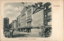 Leichester Square and Alhambra London England Postcard Postcard Postcard