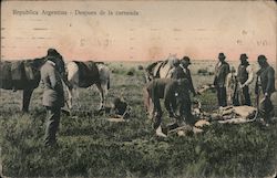 Republica Argentina - Despues de la carneada Postcard Postcard Postcard