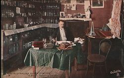 An Australian Sheep Station, A back country doctor. Postcard