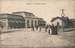 Les Deux Gares Postcard