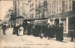 Le Depart, Service des Autobus Postcard
