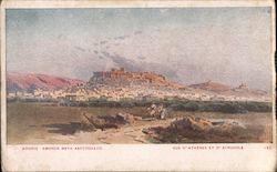 View of City and Acropolis Postcard