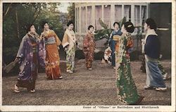 Game of "Olbane" or Battledore and Shuttlecock Postcard