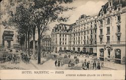 Hotel Majestic, Avenue Kleber (Place de L'Etoile) Postcard