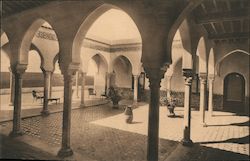 Patio of Orge's Golf Club Postcard