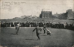 John Ball & Freddie Tate 1st Hole Out Showing Swilcan Burn Postcard