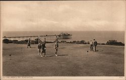 Putting Green & Pier Hunstanton, England Norfolk Postcard Postcard Postcard