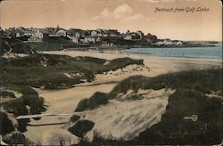 View of Town From Golf Links Postcard