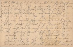 Handwritten correspondence on Kingdom of Wurttemberg card Postcard