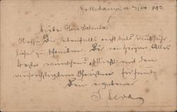 1892 Japanese Postal Card to San Francisco Postcard