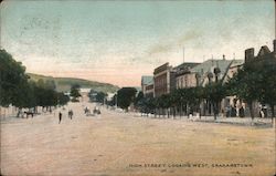 High Street Looking West Postcard