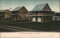 Police Station, Empire, Canal Zone Postcard