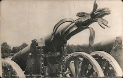 Damaged cannon World War I Postcard Postcard Postcard